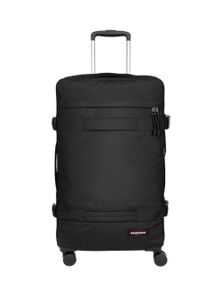 Eastpak Transit'r 4-Wheel Large Suitcase, Black, Black