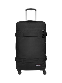 Eastpak Transit'r 4-Wheel Medium Suitcase, Black, Black