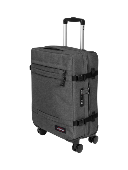 Eastpak Transit'r 4-Wheel Cabin Case, Black Denim - view 2, Black Denim