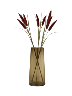 Truly Faux Grass Triple Stem Stem, Ruby