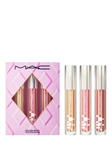 MAC Gloss Enthusiast Lipglass Air Trio Holiday Makeup Gift Set