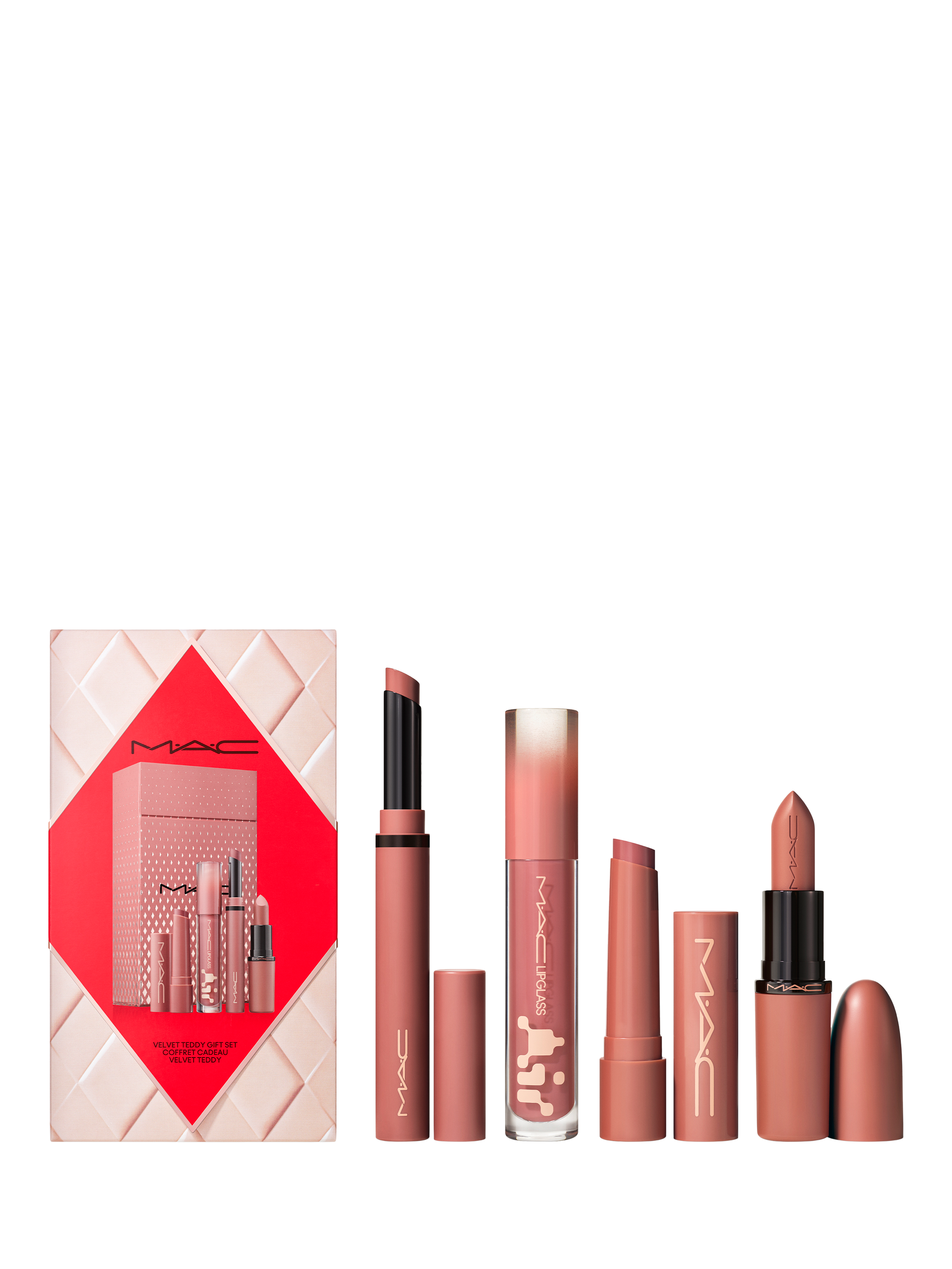 Product image 1 of 3, which shows MAC Totally Teddy Lip Holiday Makeup Gift Set