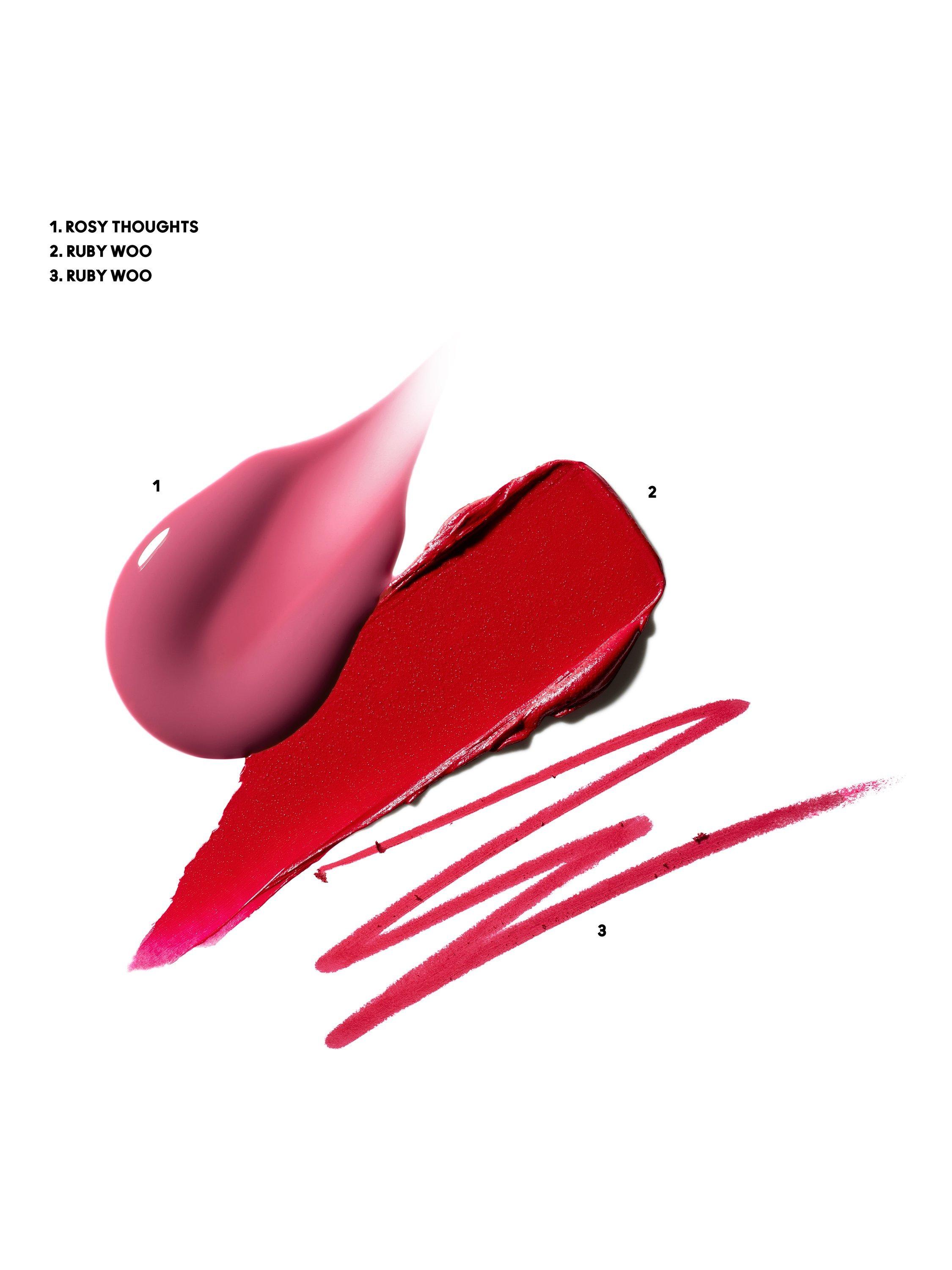 Product image 3 of 3, which shows MAC Trending Tomorrow Lip Trio Red Holiday Makeup Gift Set