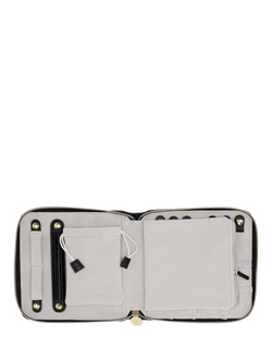 Stackers Square Jewellery Roll, Black Raffia