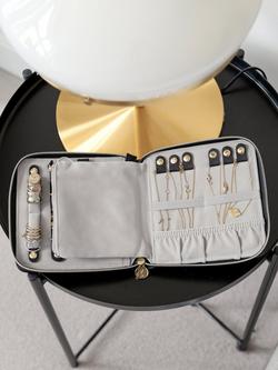 Stackers Square Jewellery Roll - view 2, Black Raffia