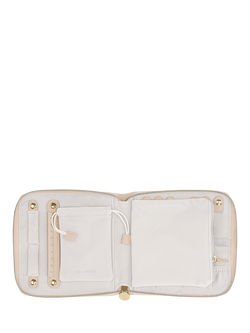 Stackers Square Jewellery Roll, Blush Raffia