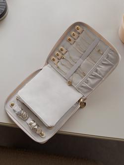 Stackers Square Jewellery Roll - view 2, Blush Raffia