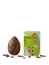 Chococo 47% Milk Chocolate with Pistachio & Raspberry Easter Egg, 175g