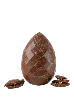 Chococo 47% Milk Chocolate with Pistachio & Raspberry Easter Egg, 175g - view 2, Multi