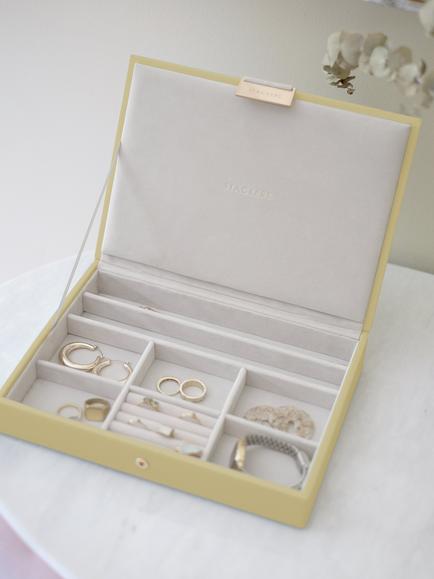 Stackers Classic Jewellery Box Lid - view 2, Butter Yellow
