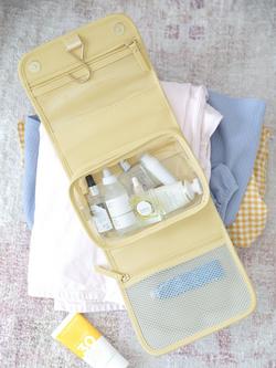 Stackers Hanging Travel Wash Bag - view 2, Butter Yellow