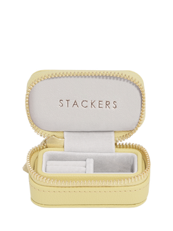 Stackers Petite Travel Jewellery Box, Butter Yellow