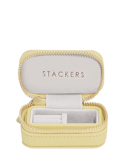 Stackers Petite Travel Jewellery Box, Butter Yellow