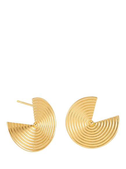 Rachel Jackson London Front Facing Evolve Earrings, Gold, Gold