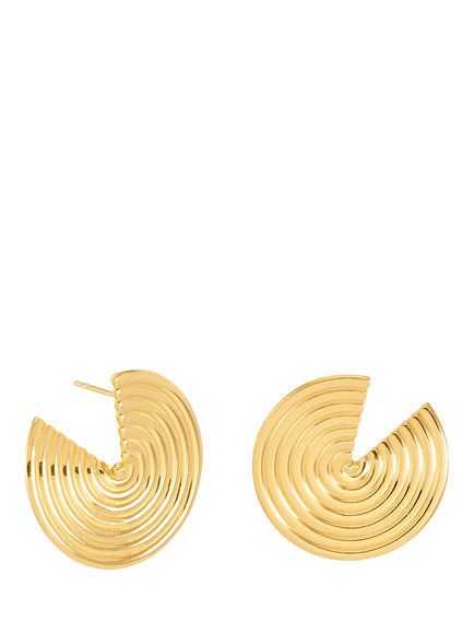 Rachel Jackson London Front Facing Evolve Earrings, Gold, Gold