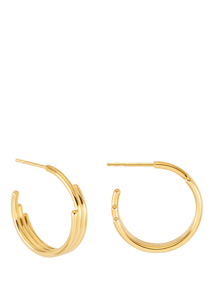 Rachel Jackson London Medium Evolve Hoop Earrings, Gold