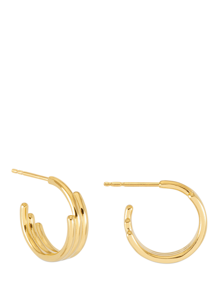 Rachel Jackson London Small Evolve Hoop Earrings, Gold