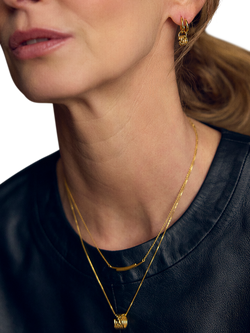 Rachel Jackson London Lifestream Ring Necklace - view 2, Silver