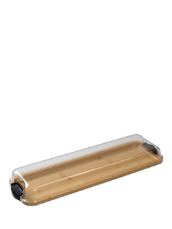 Farberware Build-a-Board Bamboo Rectangular Platter with Cover, 58cm, Natural