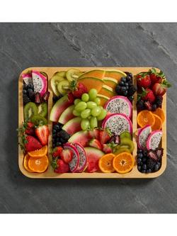 Farberware Build-a-Board 3 Compartment Bamboo Rectangular Platter with Cover, 40cm - view 2, 