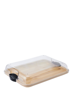 Farberware Build-a-Board Bamboo Rectangular Platter with Cover, 35cm, 