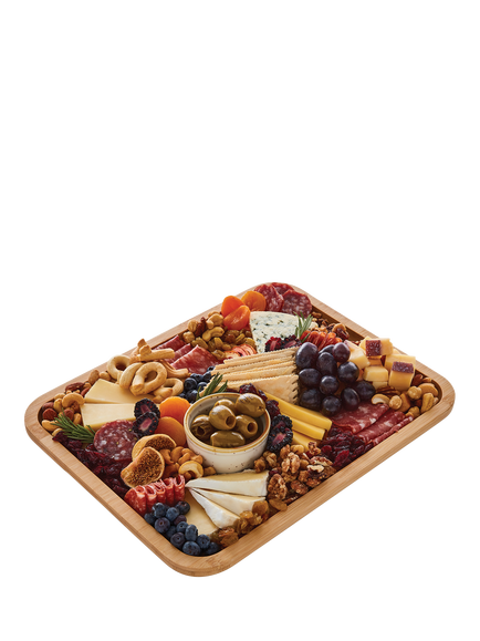 Farberware Build-a-Board Bamboo Rectangular Platter with Cover, 35cm - view 2, 