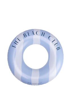 Swim Essentials The Beach Club Striped Swim Ring, Blue/White, Multi