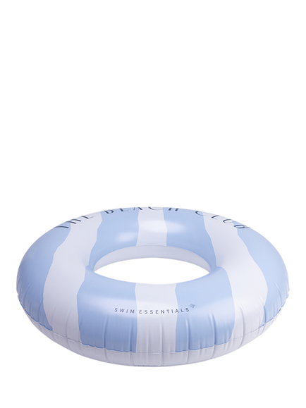 Swim Essentials The Beach Club Striped Swim Ring, Blue/White - view 2, Multi