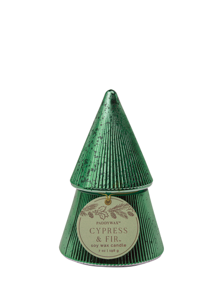 Paddywax Cypress & Fir Tree Scented Candle, 640g, Green