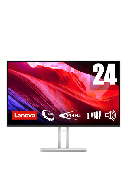 Lenovo L24-4C Full HD Gaming Monitor, 23.8”, Cloud Grey, Cloud Grey