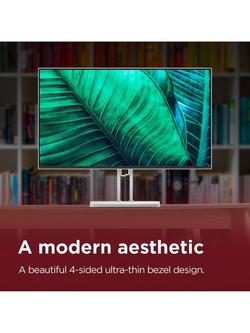 Lenovo L24-4C Full HD Gaming Monitor, 23.8”, Cloud Grey - view 2, Cloud Grey