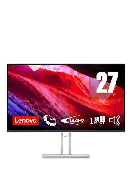 Lenovo L27-4C Full HD Gaming Monitor, 27”, Cloud Grey, Cloud Grey