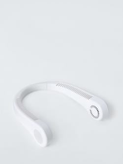 John Lewis Neck Fan, White