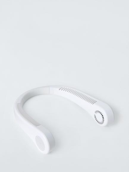 John Lewis Neck Fan, White