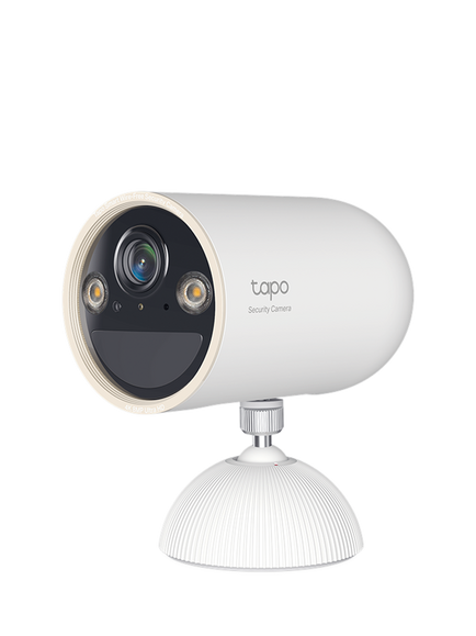TP-Link Tapo C460 4K Outdoor Smart Security Camera, Battery, Black & White, Black And White