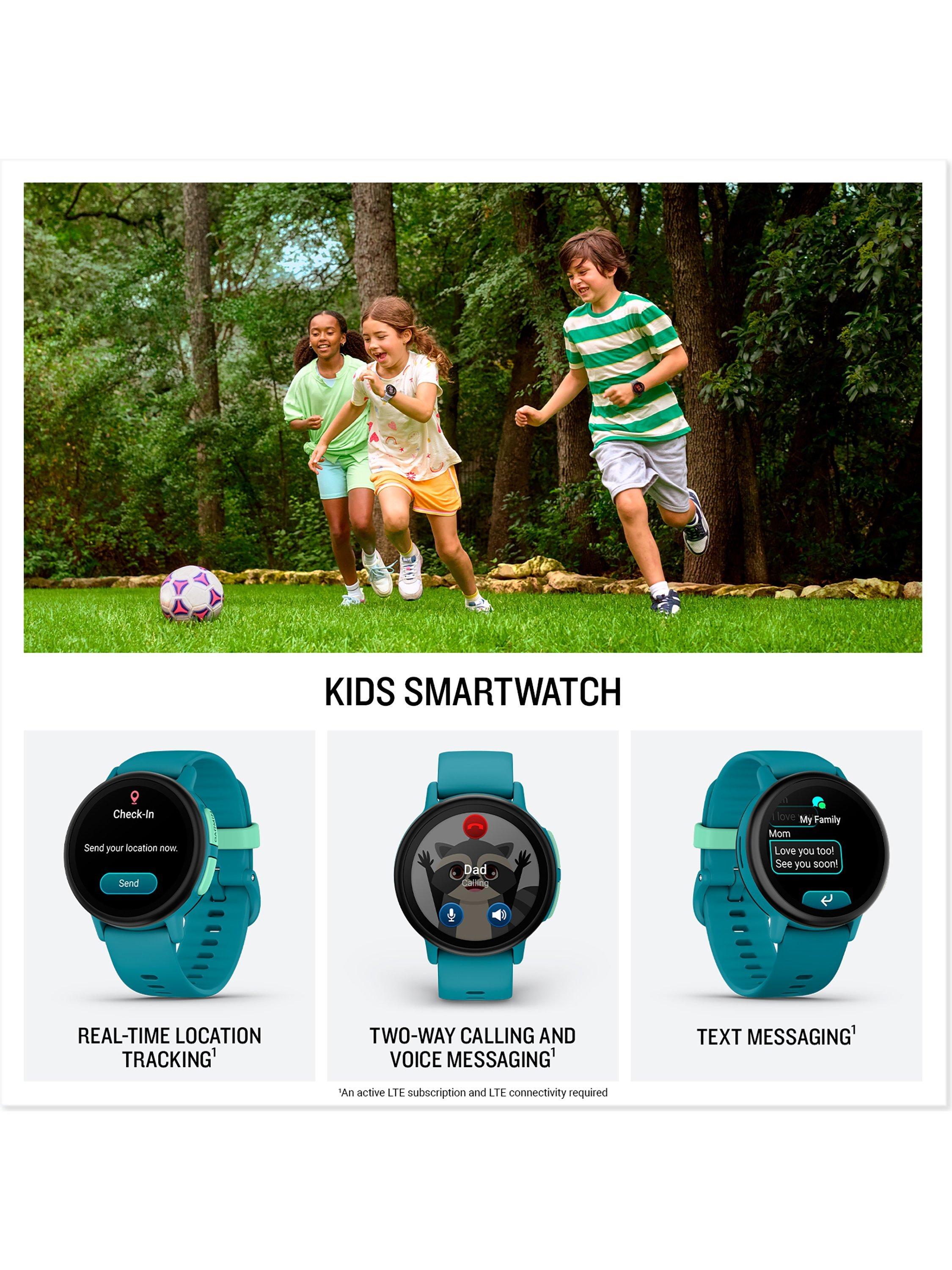 Garmin Bounce Kids GPS Smartwatch, Turquoise