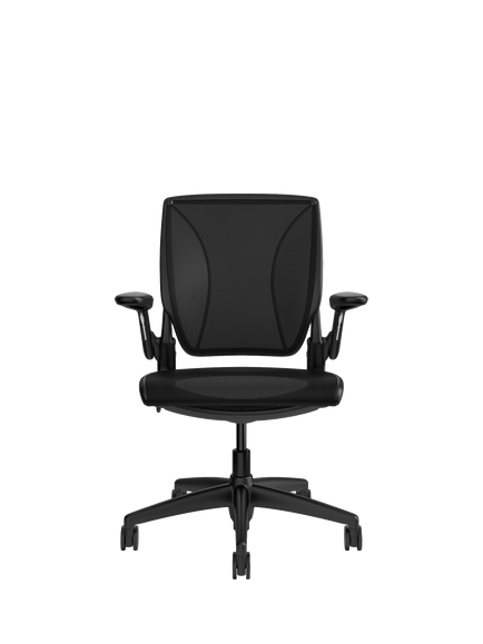 Humanscale World LM Mesh Office Chair, Black - view 2, Black Mesh