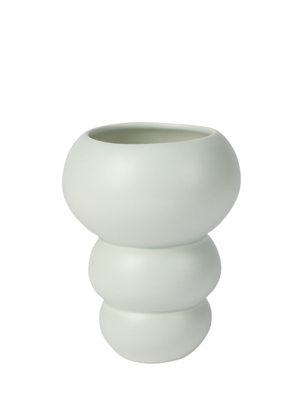 The Conran Shop Stacked Spheres Earthenware Vase, H18.5cm, Mint, Mint