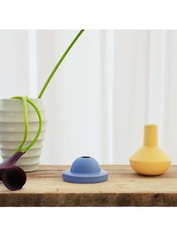 The Conran Shop Sunset Earthenware Vase, H6.5cm, Blue - view 2, Blue