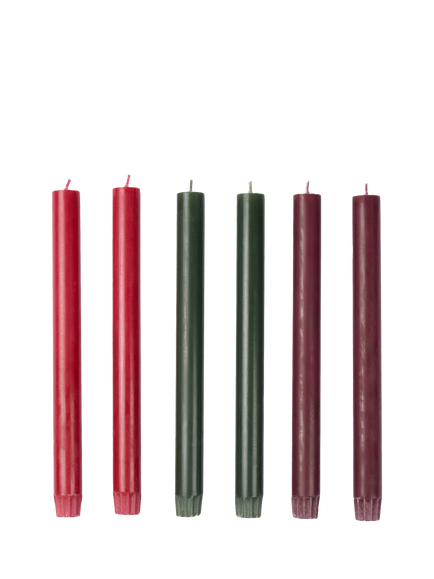 The Conran Shop Wick Wax Candles, Pack of 6, 25cm, Bolds, Bolds
