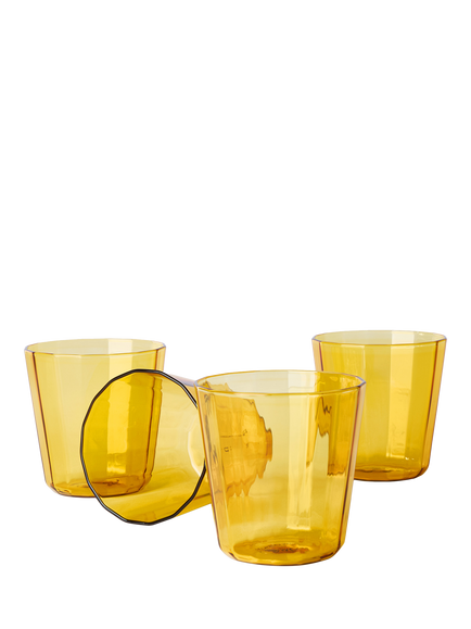 The Conran Shop Fade Glass Tumbler, Set of 4, 260ml, Amber, Amber