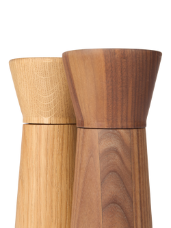 The Conran Shop Istria Wood Salt & Pepper Mills, Set of 2, Oak/Walnut - view 2, Oak
