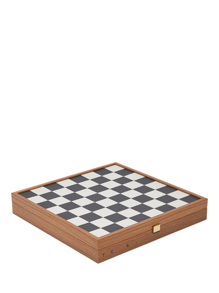 The Conran Shop Milos Wooden Chess Set, Black/White - view 2, Black And White