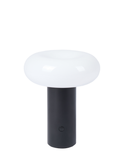 The Conran Shop Torus Rechargeable Portable Table Lamp, Black, Black