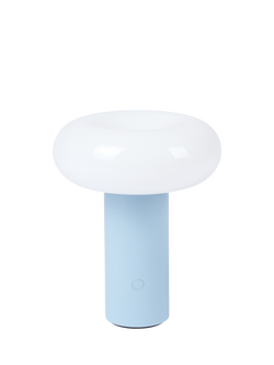The Conran Shop Torus Rechargeable Portable Table Lamp, Powder Blue, Powder Blue