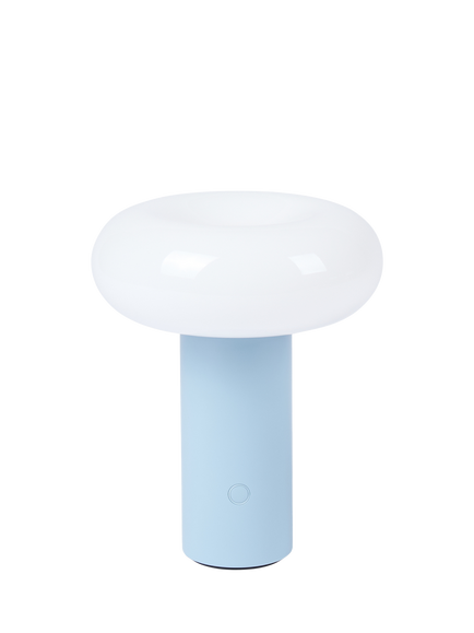 The Conran Shop Torus Rechargeable Portable Table Lamp, Powder Blue, Powder Blue