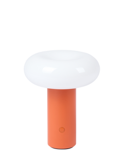 The Conran Shop Torus Rechargeable Portable Table Lamp, Orange, Orange