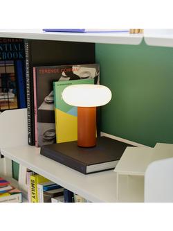 The Conran Shop Torus Rechargeable Portable Table Lamp, Orange - view 2, Orange