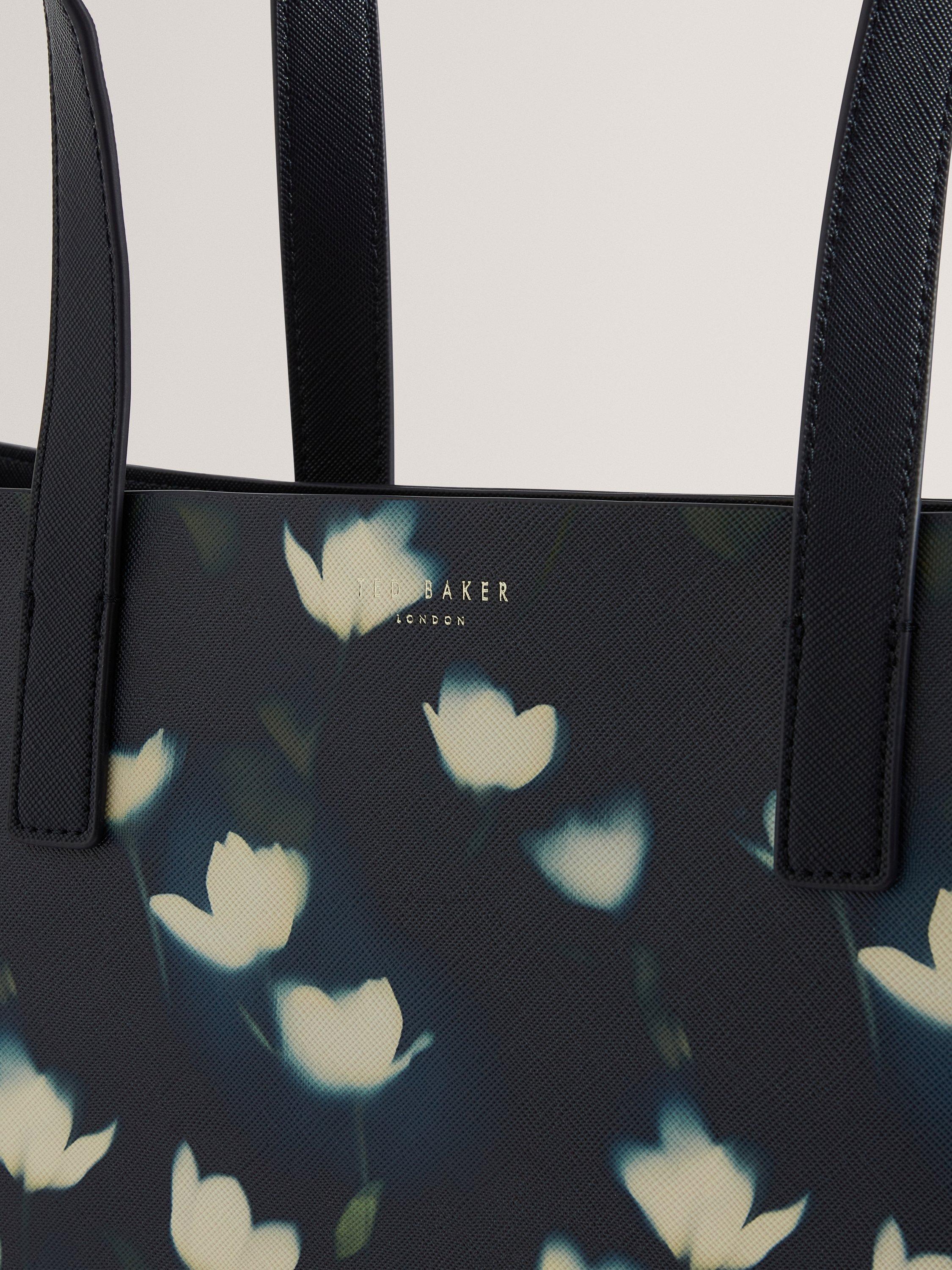 Product image 4 of 5, which shows Ted Baker Tulipon Printed Tote Bag, Navy