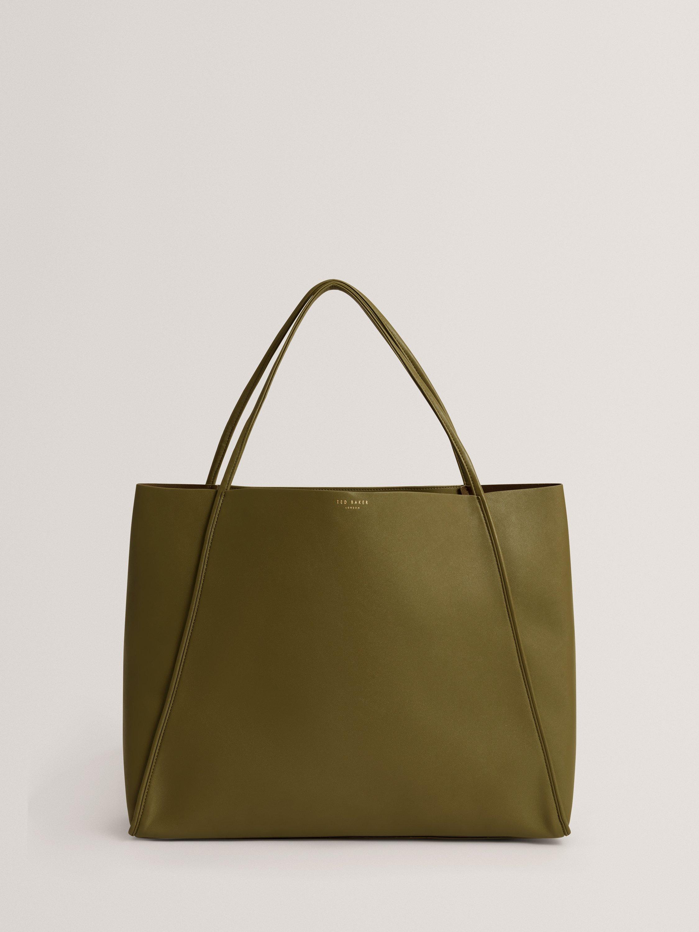 Product image 1 of 5, which shows Ted Baker Blaair Slouchy Tote Bag, Khaki